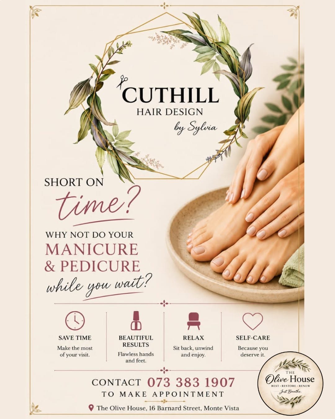 Manicure and pedicure services